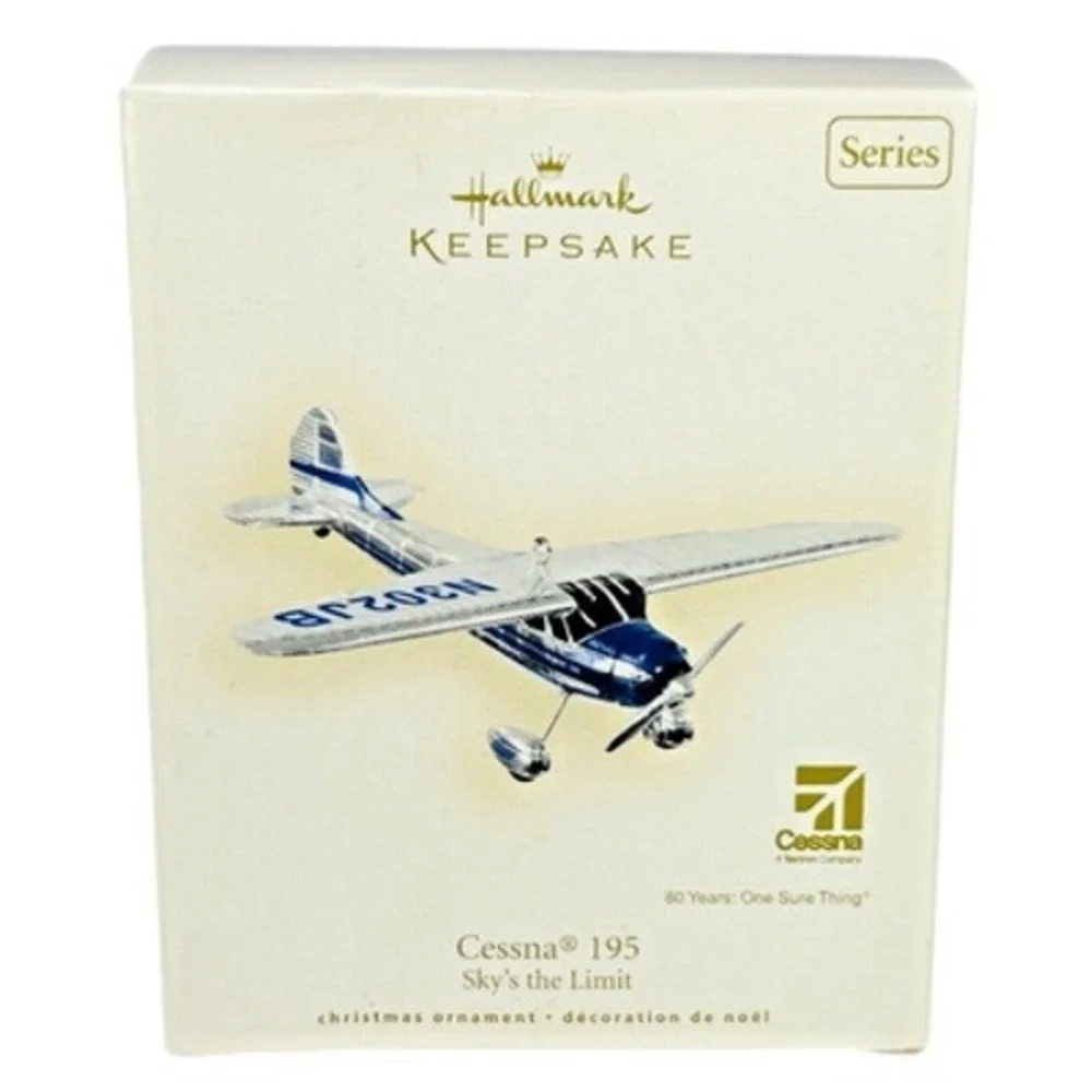 Hallmark‎ CESSNA 195 Keepsake Ornament 2007 Sky's the Limit Series #11 Box